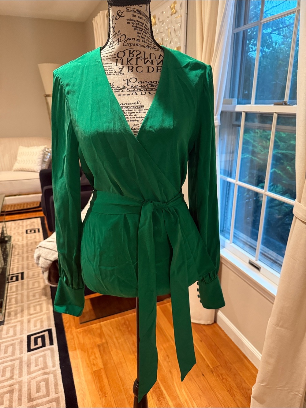 Intermix silk top - Picture 2 of 9